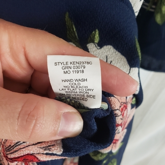 Anthropologie Fig and Flower Tunic Top Blue Size Small - Picture 7 of 11